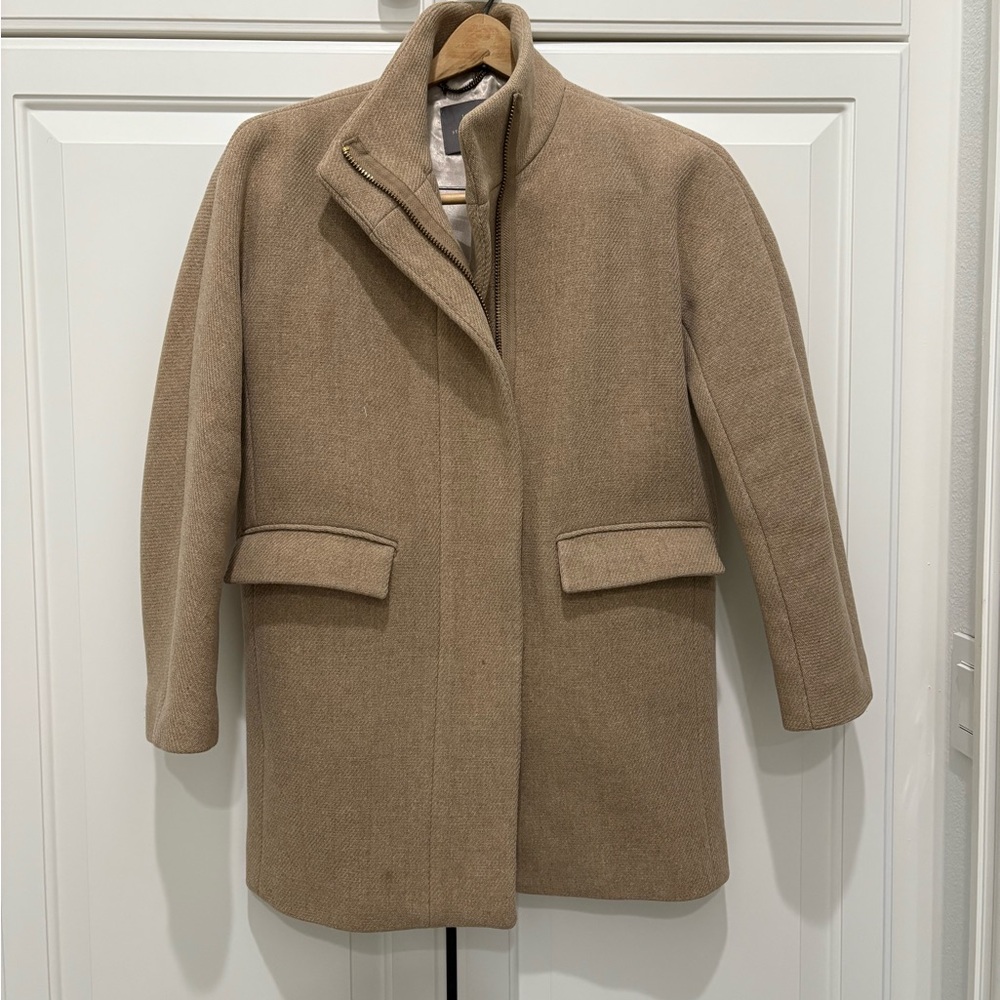 J. Crew Classic Tan Pea Coat